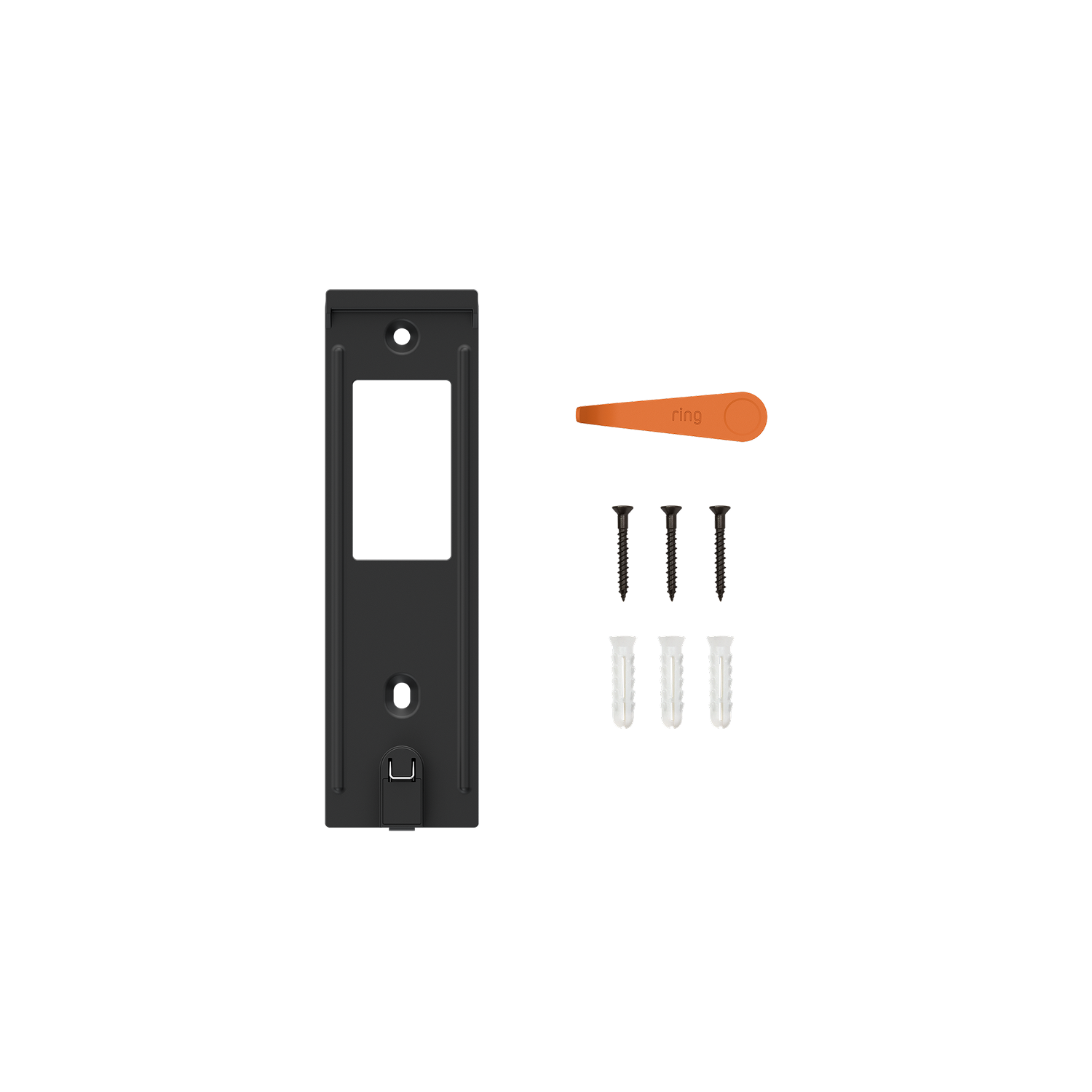 Negro:Kit de piezas de repuesto (Battery Video Doorbell (2.ª gen.))
