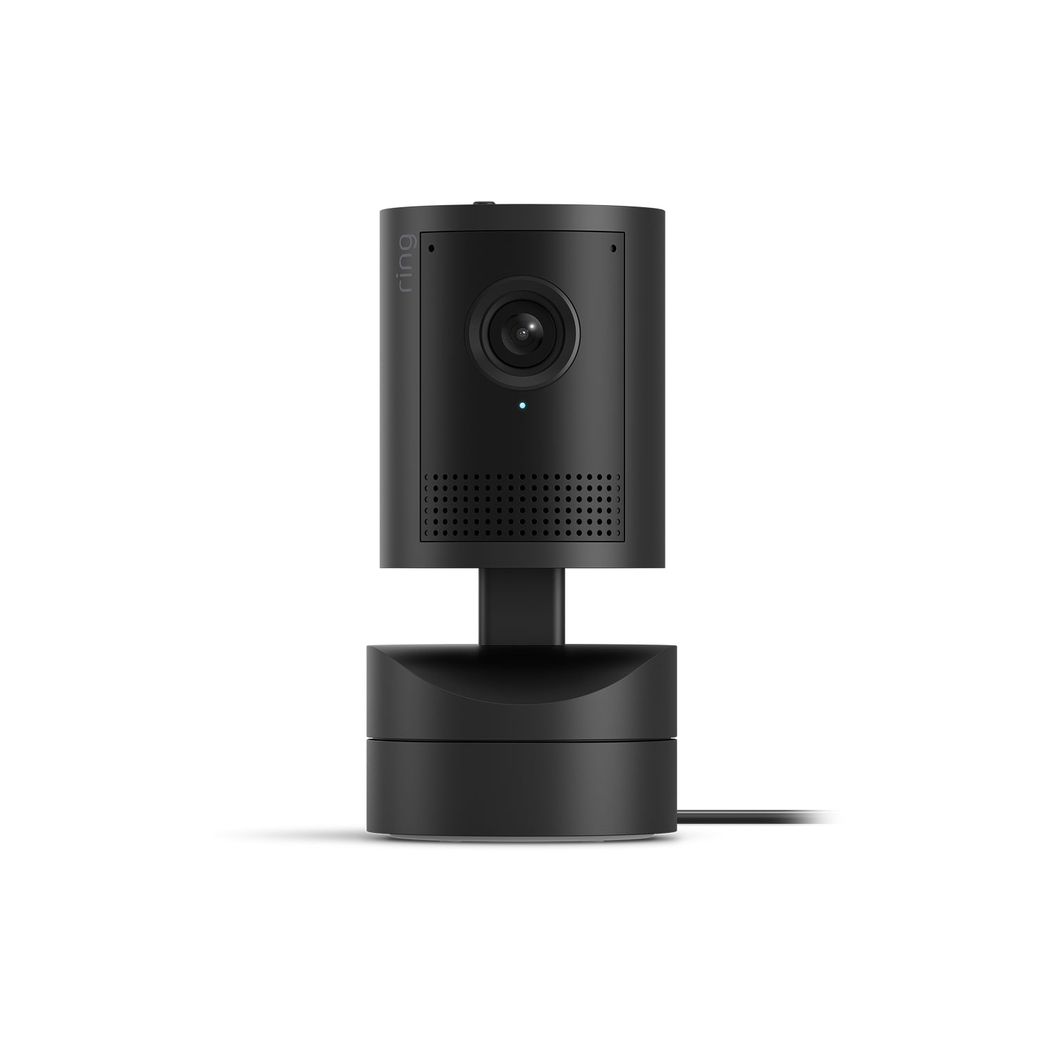 Famille traversant une entrée avec superpositions IA d'une Indoor Camera 4K.