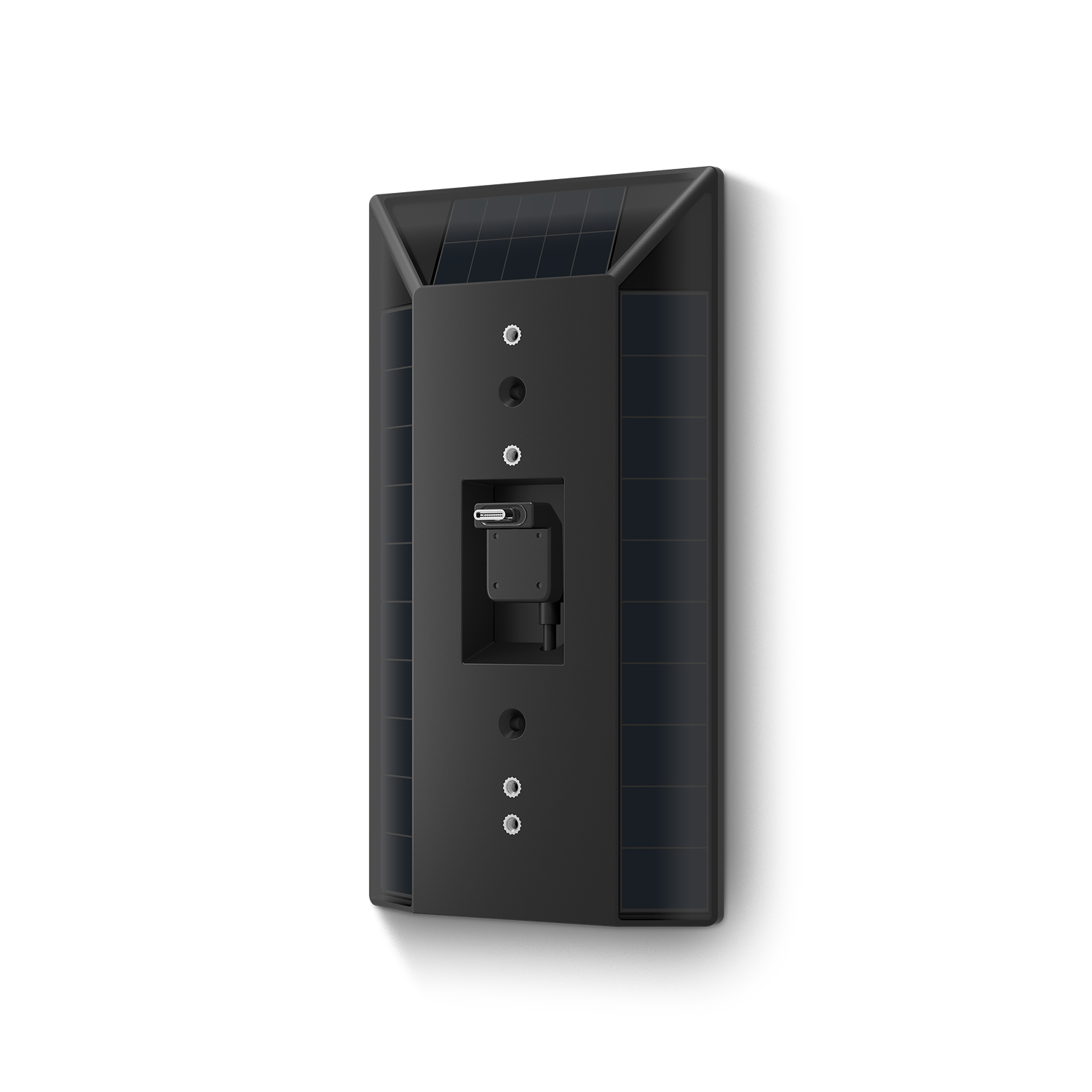 Negro:Caricatore a energia solare (Battery Video Doorbell (2ª gen.), Battery Video Doorbell Plus (2ª gen.), Battery Video Doorbell Pro (2ª gen.))