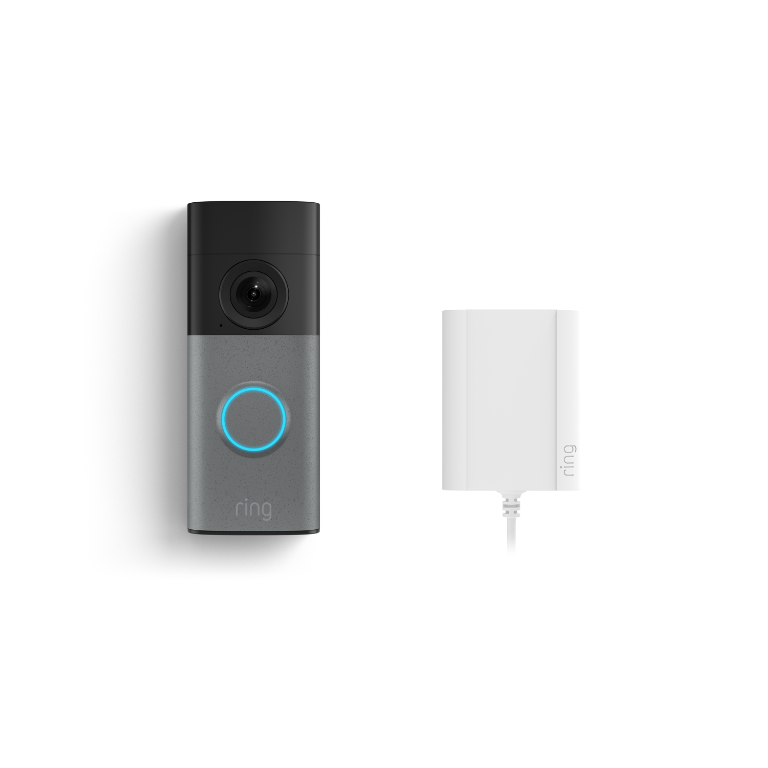 Gris moteado:Wired Video Doorbell (última gen.) con adaptador de enchufe