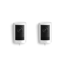 Blanco:Pack de 2 Cámara exterior con enchufe (2.ª gen.)