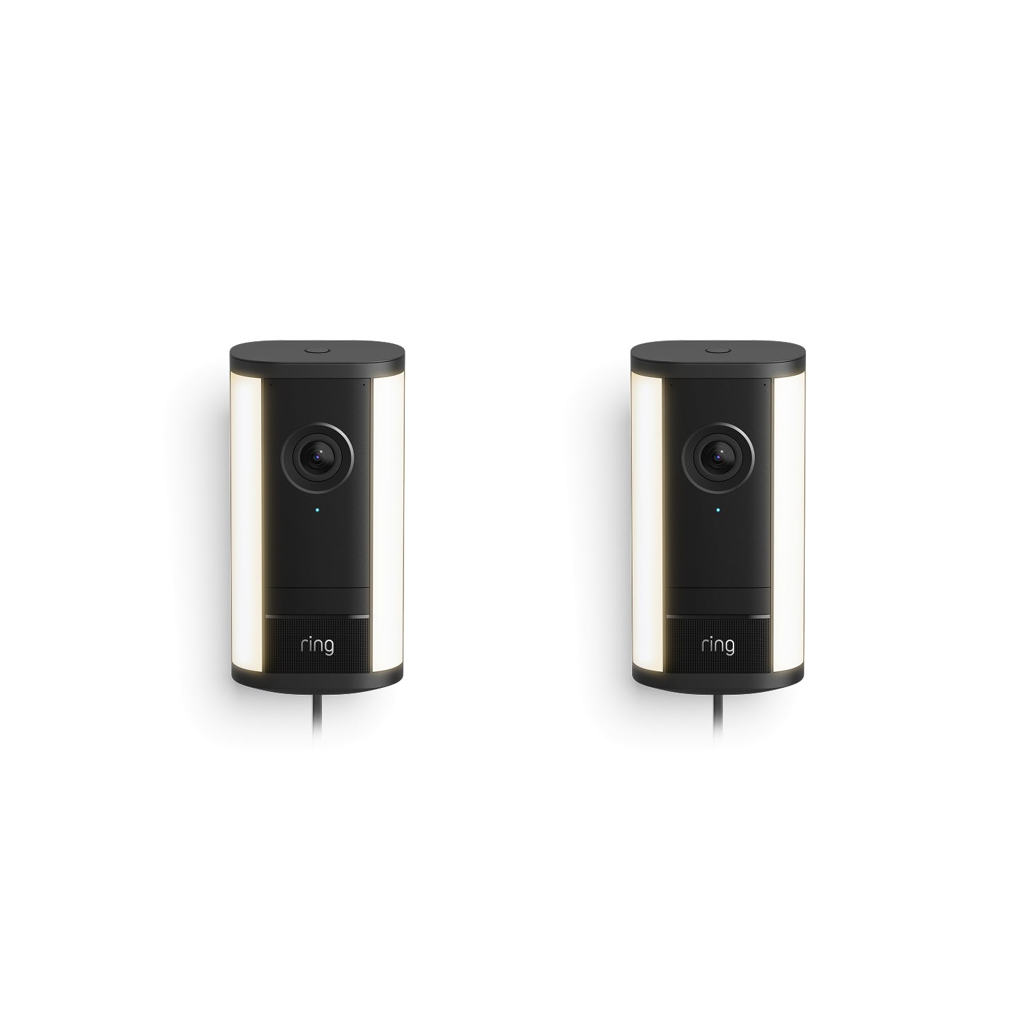 Negro:Spotlight Cam Pro con enchufe (última gen.) pack de 2 unidades