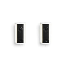 Blanco:Spotlight Cam Pro con enchufe (última gen.) pack de 2 unidades