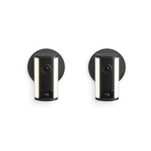 Negro:Spotlight Cam Pro cableada (última gen.) pack de 2 unidades