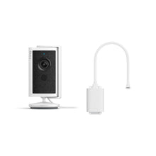 Blanco:Indoor Cam 4K POE blanca sobre fondo blanco