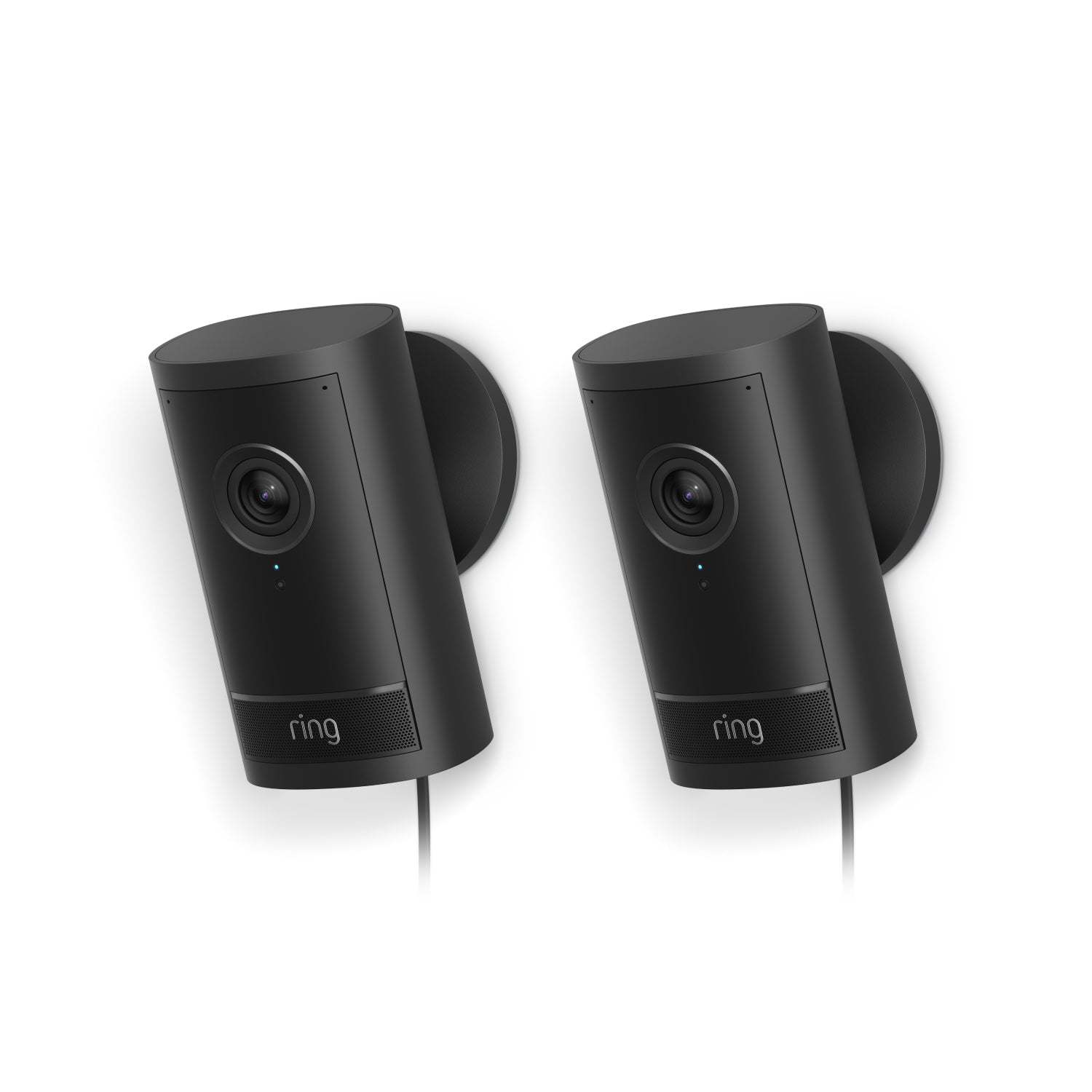 Negro:2-Pack Cámara exterior Pro con enchufe