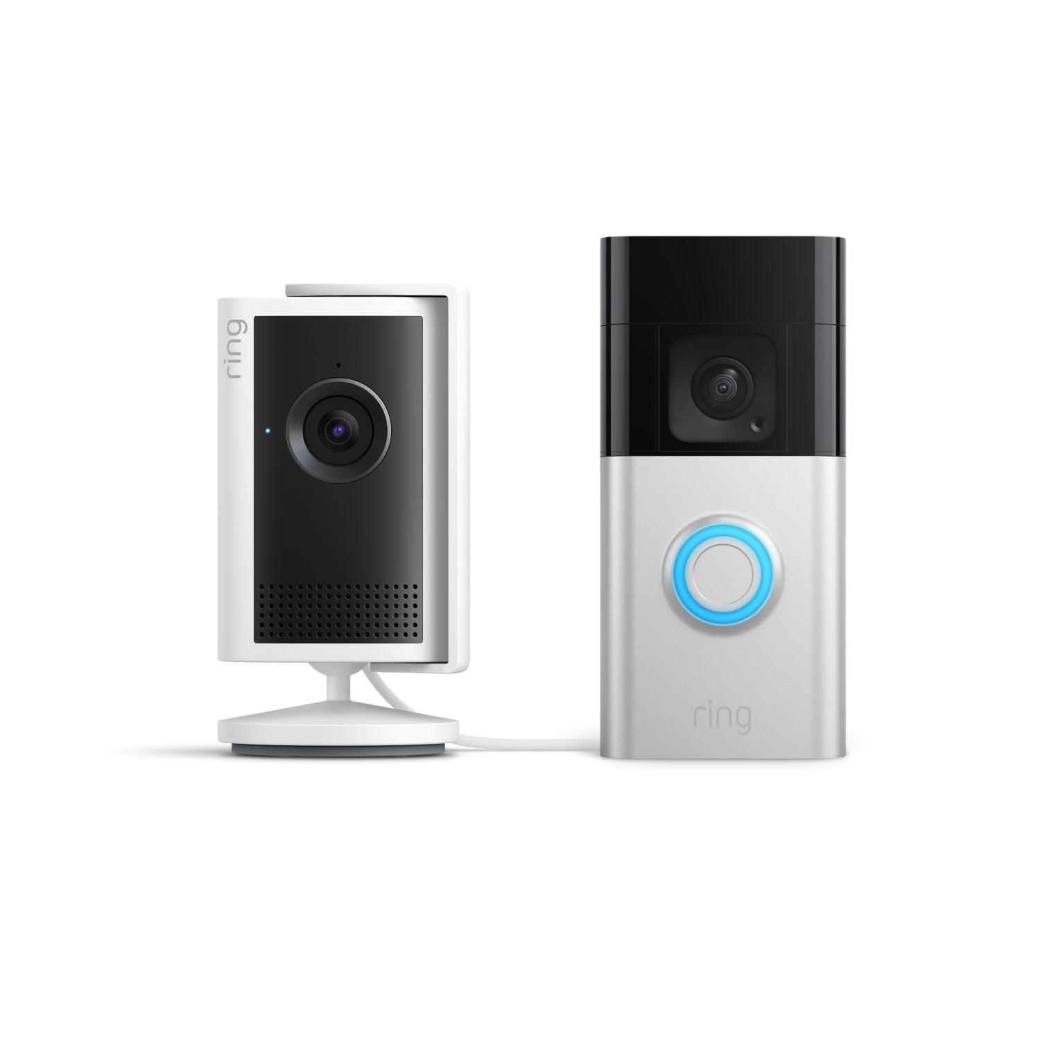 Níquel satinado:Cámara interior Plus + Videotimbre Plus con batería