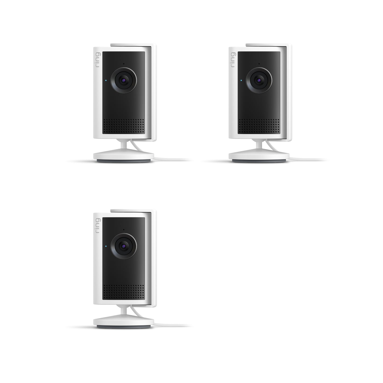 Blanco:Cámara interior Plus (pack de 3 unidades)