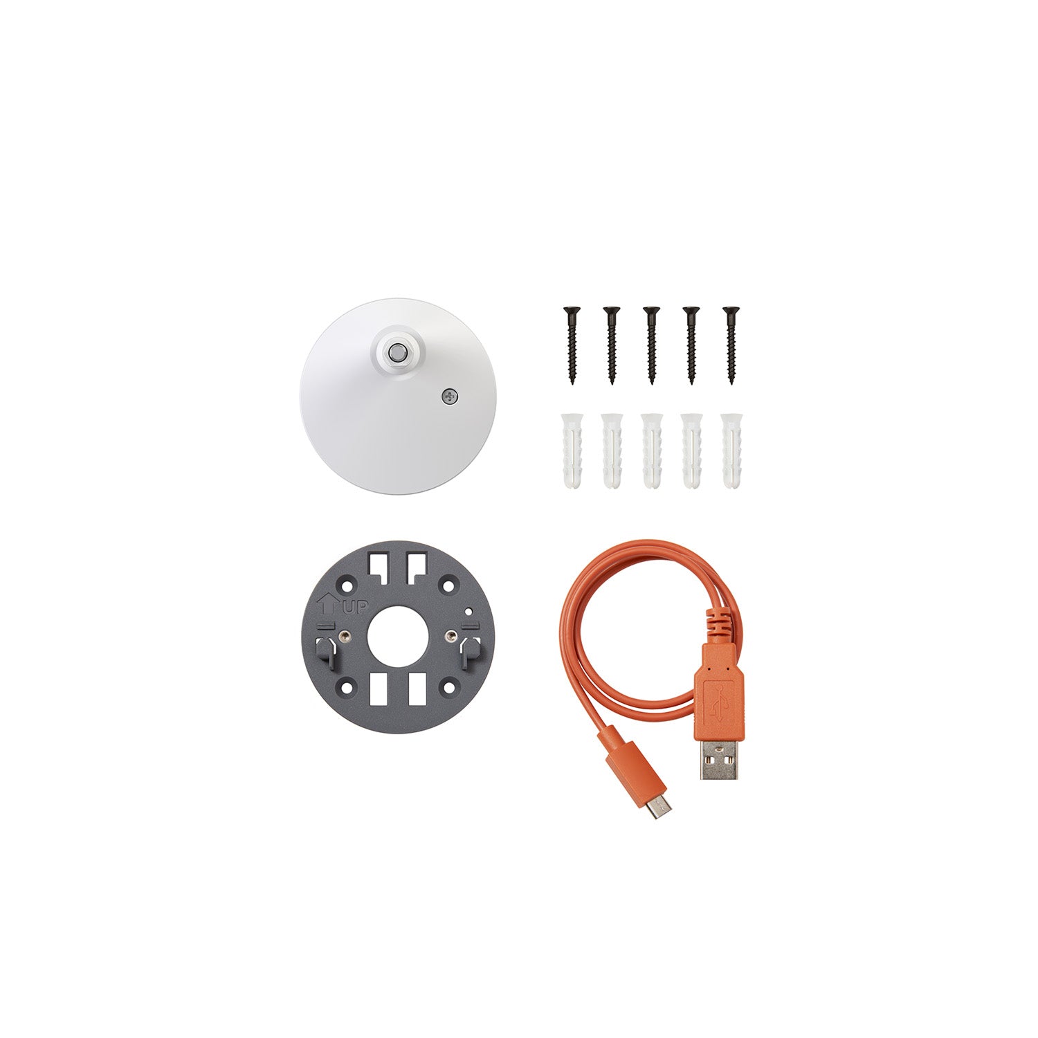 Blanco:Kit de piezas de repuesto (Outdoor Camera 2K Plug-in)