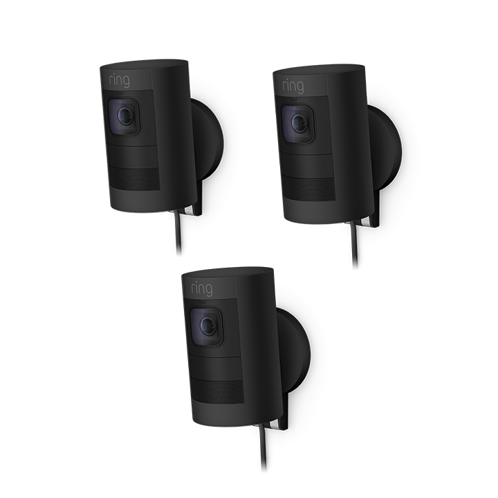 Negro:3-Pack Stick Up Cam Elite