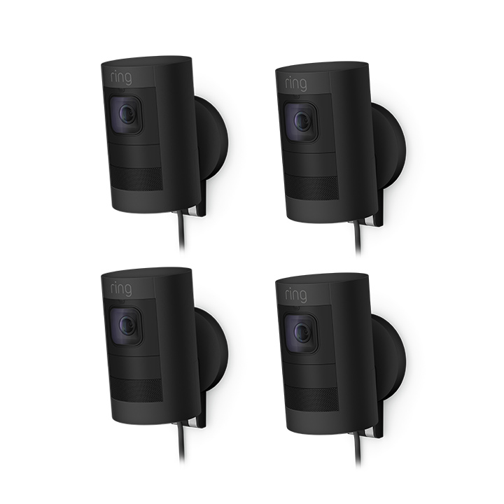 Negro:4-Pack Stick Up Cam Elite