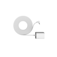 Blanco:Adaptador de alimentación para interiores y exteriores conector cilíndrico (Stick Up Cam de (3.ª generación))