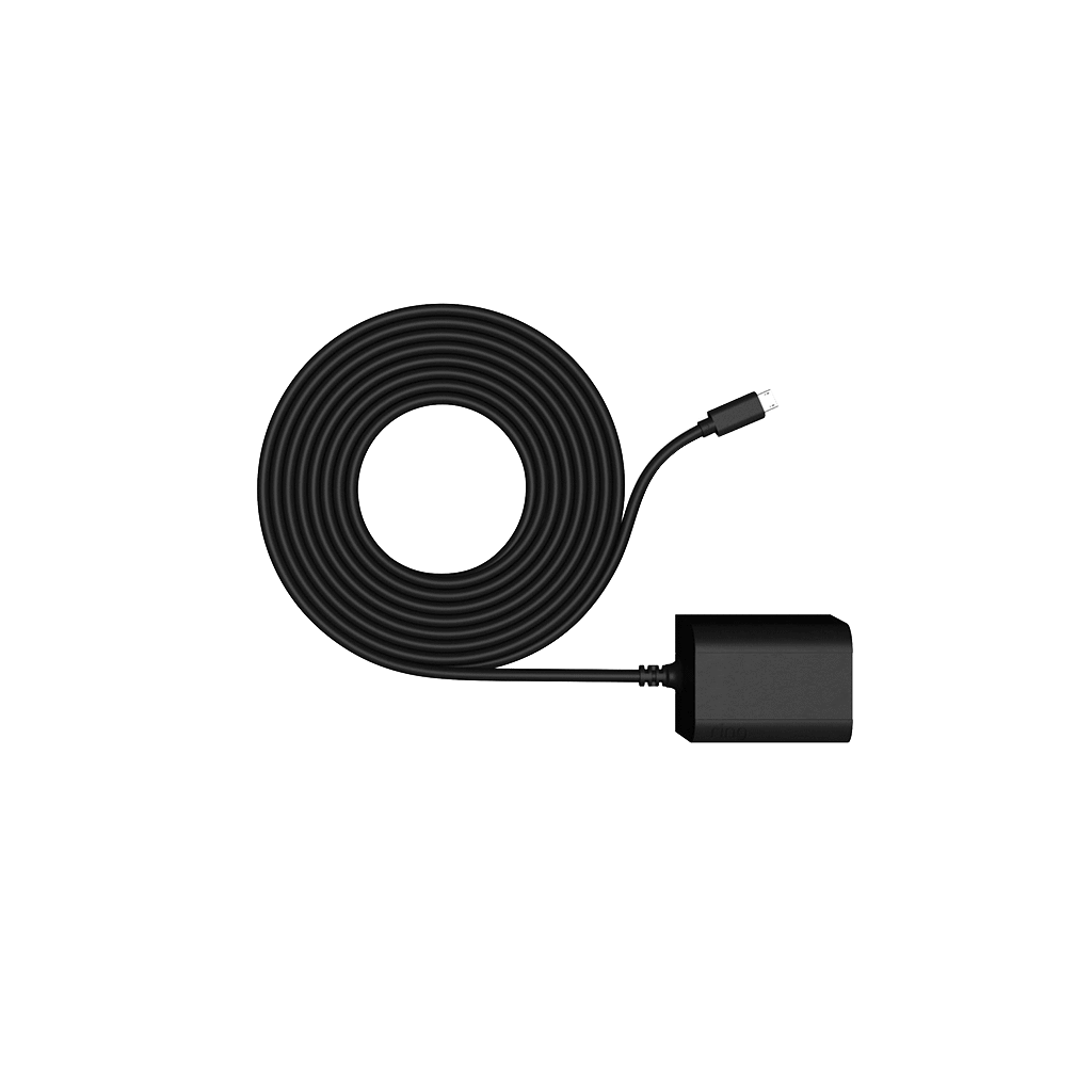 Negro:Adaptador de alimentación para interiores y exteriores Cable micro-USB (Stick Up Cam Elite)
