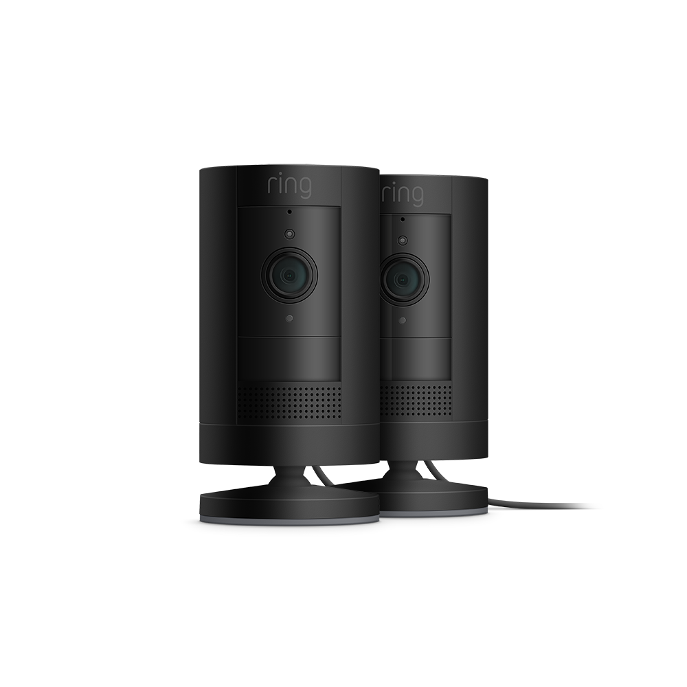 Negro:2-Pack Stick Up Cam Plug-In