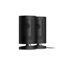 Negro:2-Pack Stick Up Cam Plug-In