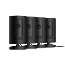 Negro:4-Pack Stick Up Cam Plug-In