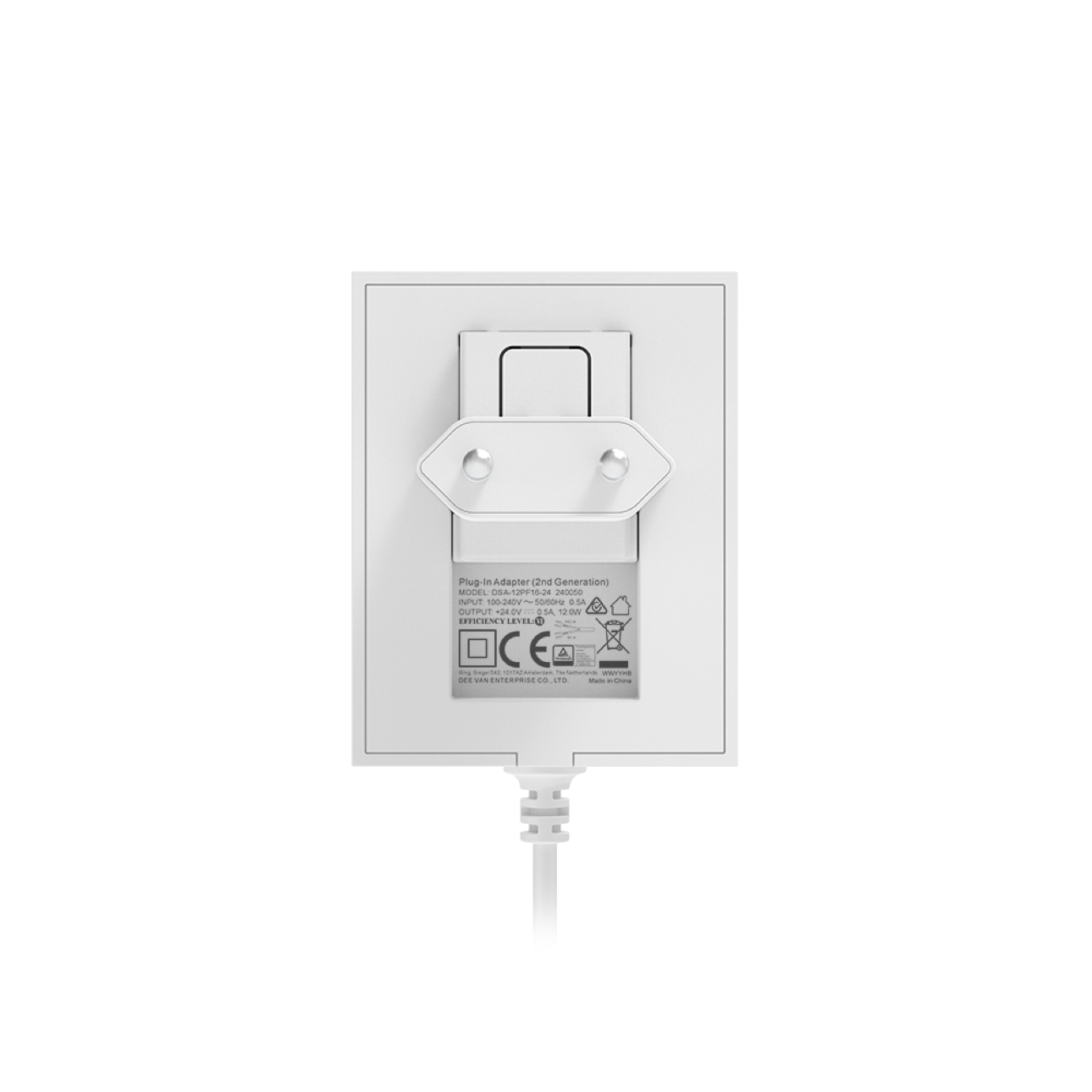 Blanco:Adaptador de enchufe para vídeotimbres (2.ª gen.)