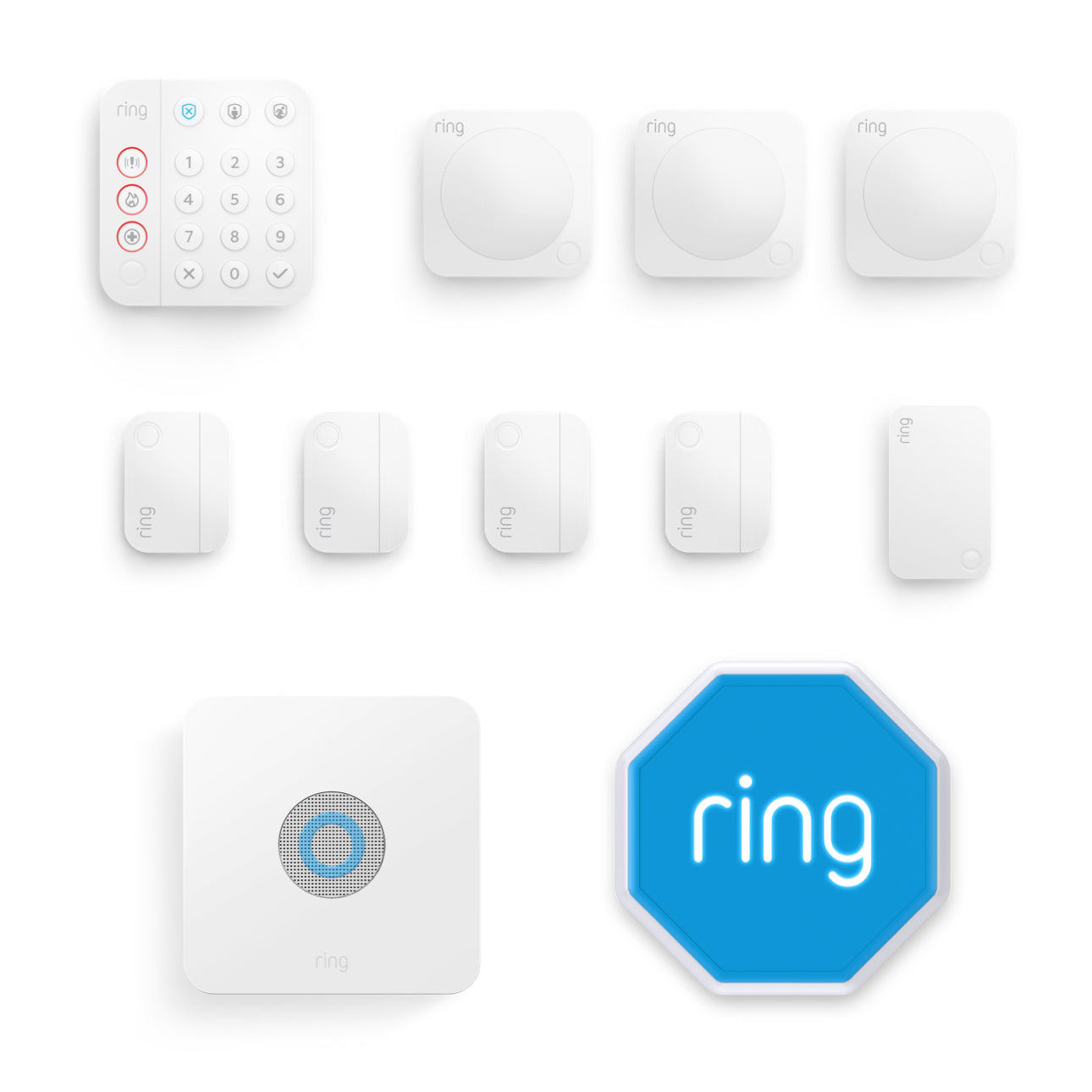 Blanco:Kit de Ring Alarm - L (con sirena)