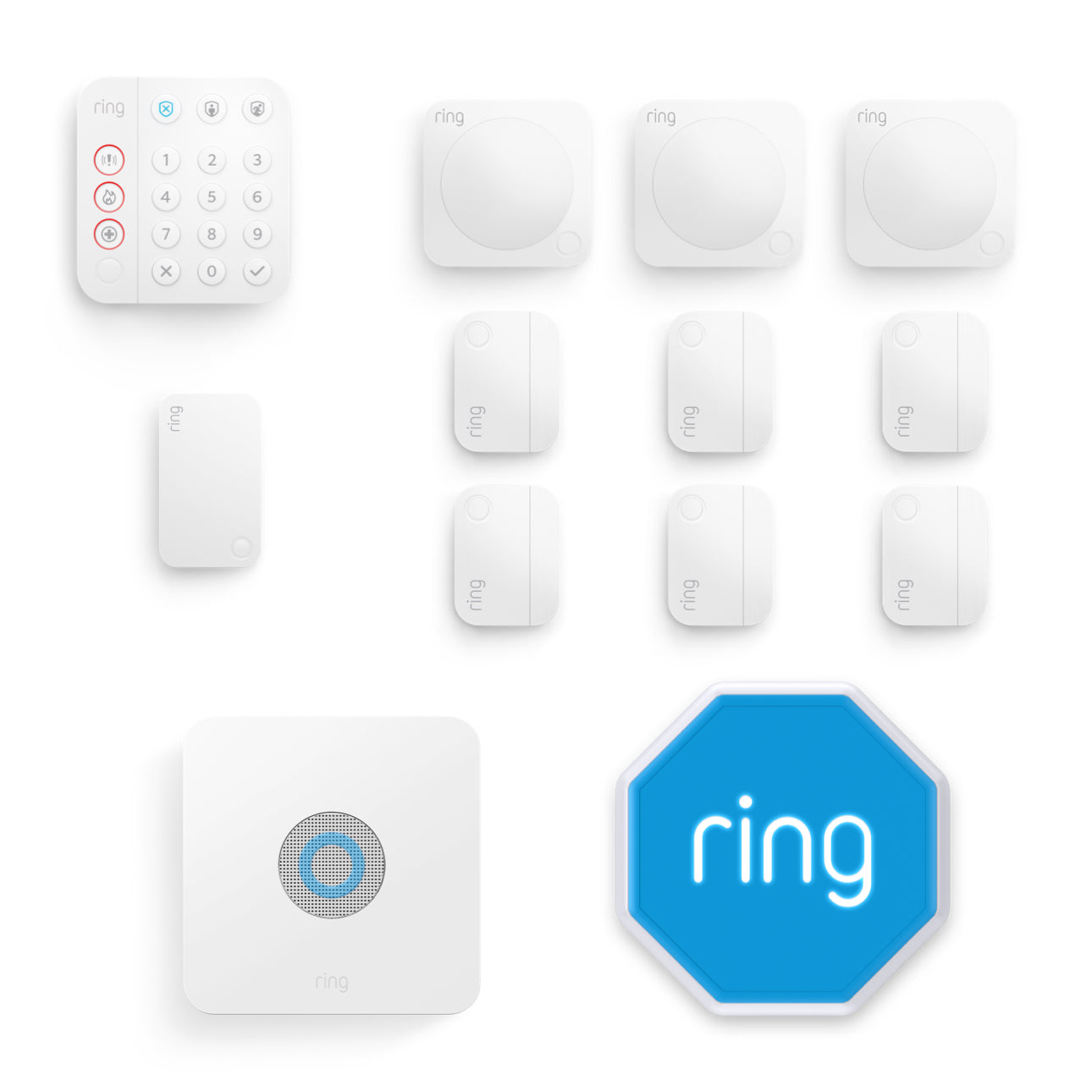 Blanco:Kit de Ring Alarm - XL (con sirena)