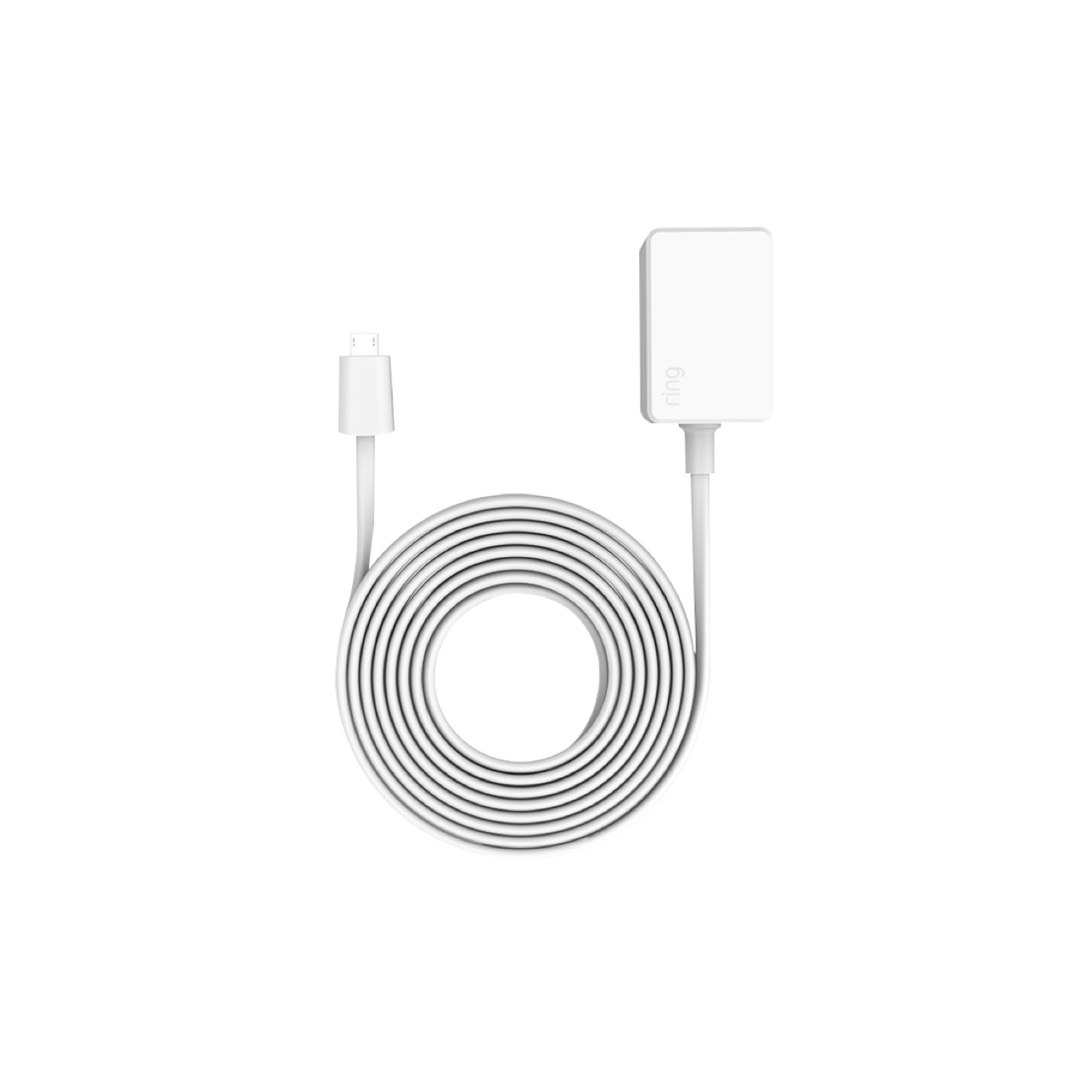 Blanco:Adaptador de corriente con cable 3m (Indoor Cam 1.ª gen)