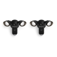 Negro:2-Pack Floodlight Cam Wired Plus