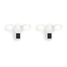Blanco:2-Pack Floodlight Cam Wired Pro
