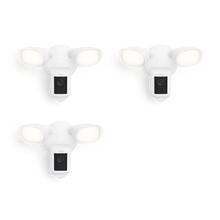 Blanco:3-Pack Floodlight Cam Wired Pro