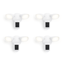 Blanco:4-Pack Floodlight Cam Wired Pro