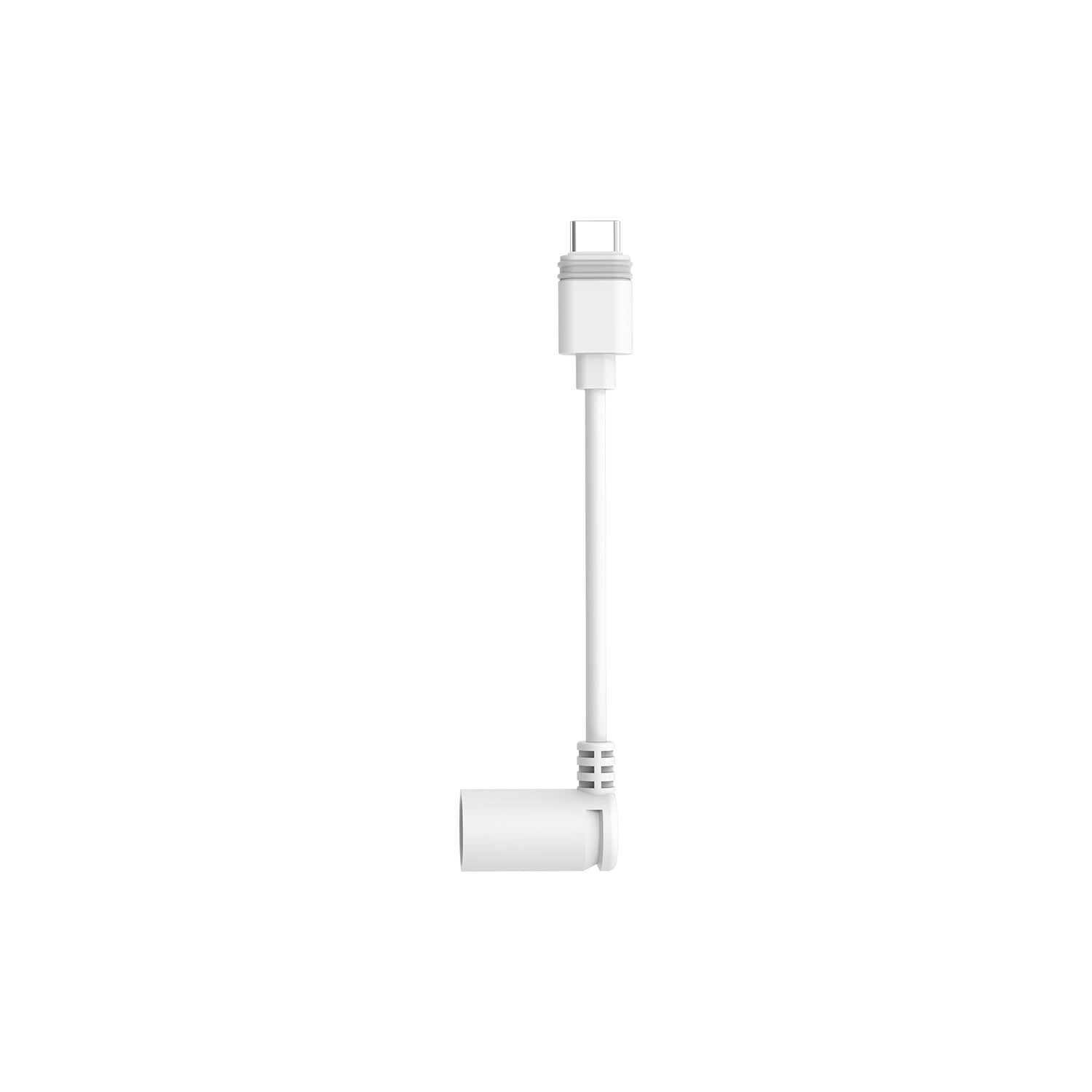 Blanco:Adaptador de conector cilíndrico a USB-C (Paneles solares con conector cilíndrico y cámaras de seguridad USB-C)
