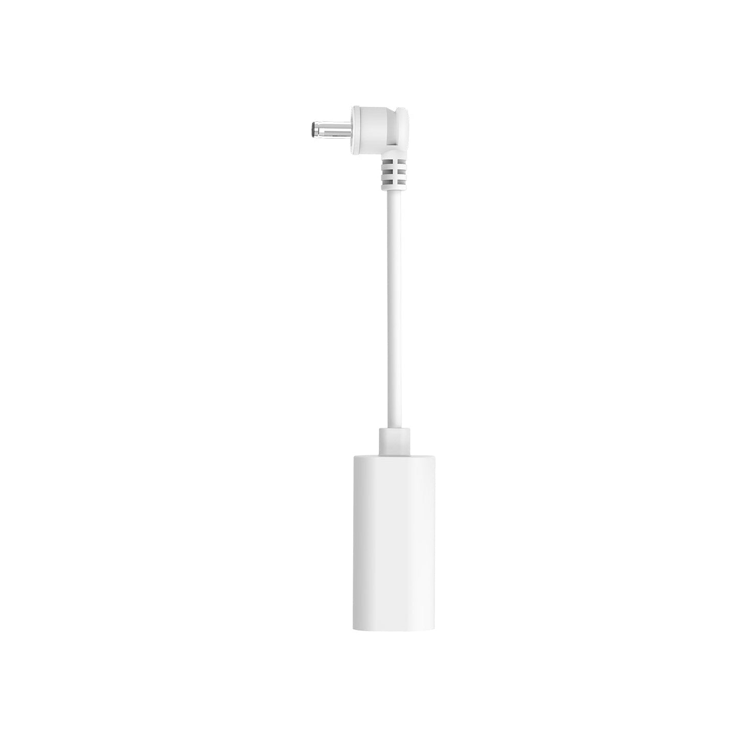 Blanco:Adaptador de USB-C a conector cilíndrico (Paneles solares USB-C y cámaras de seguridad con conector cilíndrico)