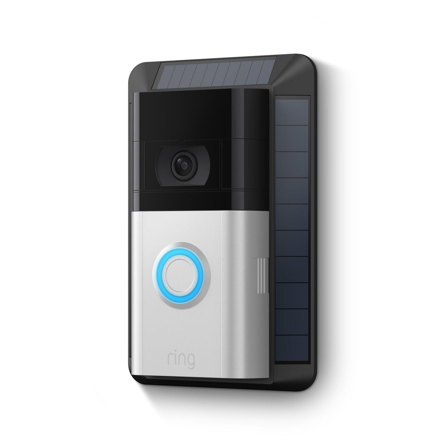 Negro:Cargador solar 2.ª generación para videotimbres con batería (Video Doorbell 2, Video Doorbell 3, Video Doorbell 3 Plus, Video Doorbell 4, Battery Video Doorbell Plus, Battery Video Doorbell Pro)