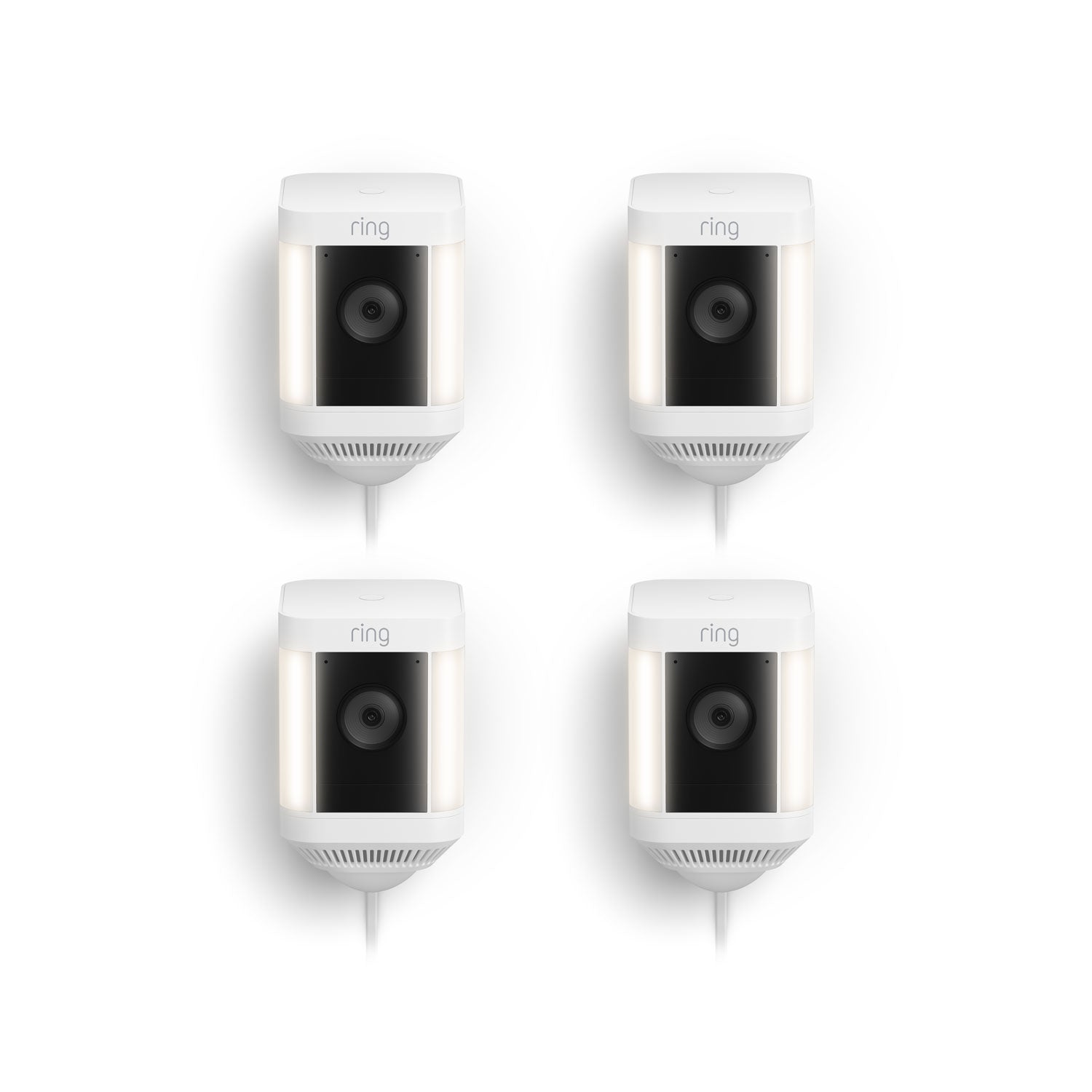 Blanco:4-Pack Spotlight Cam Plus Plug-In