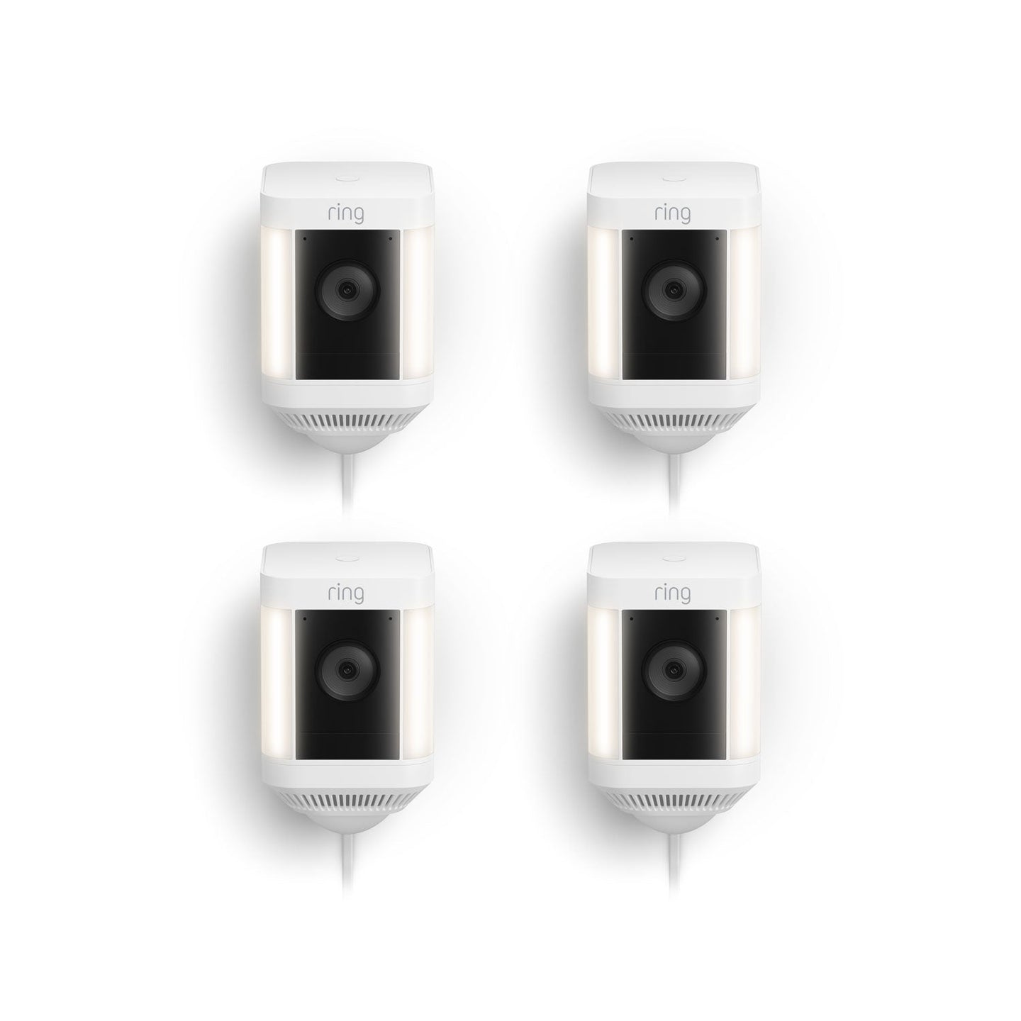 Blanco:4-Pack Spotlight Cam Plus Plug-In