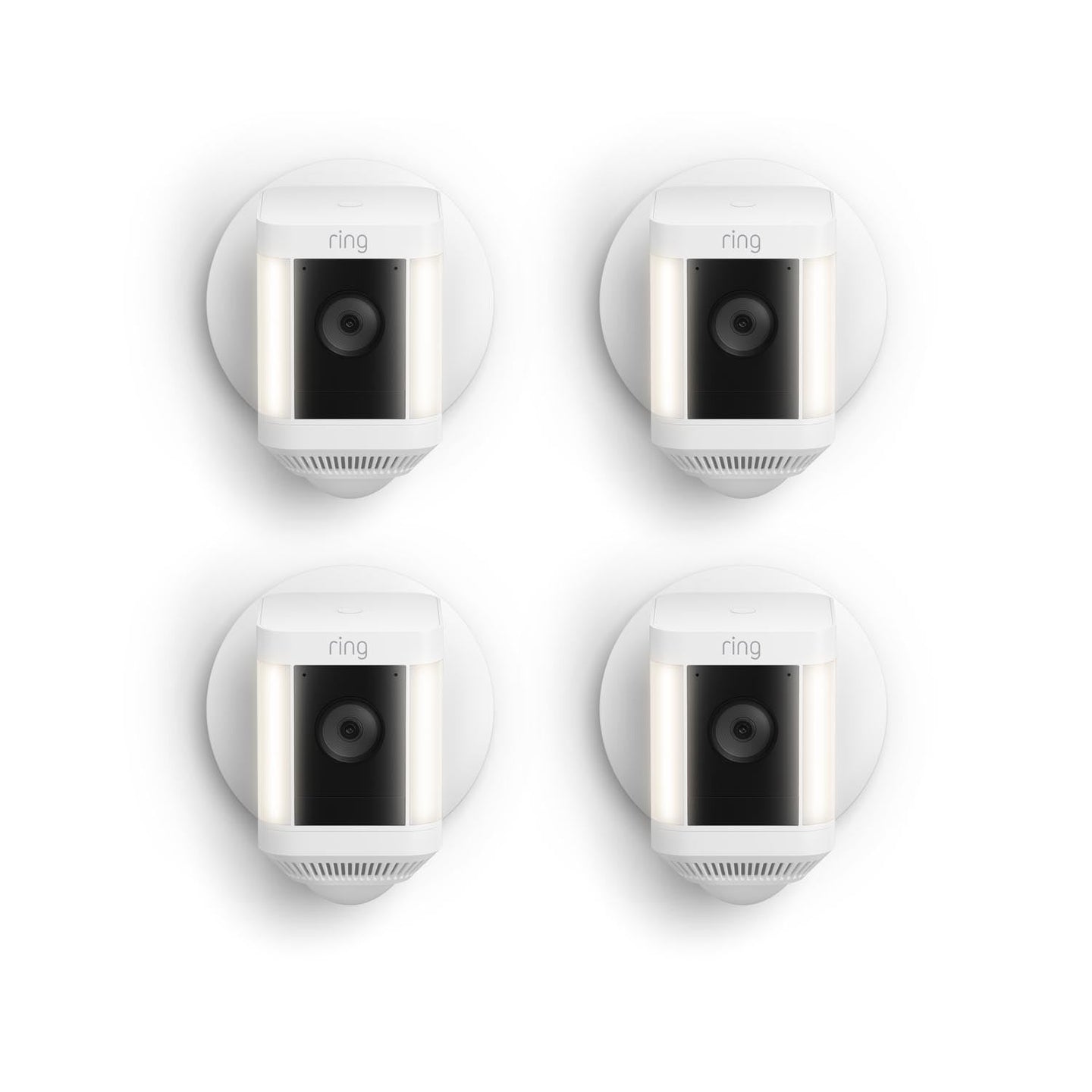 Blanco:4-Pack Spotlight Cam Plus Wired