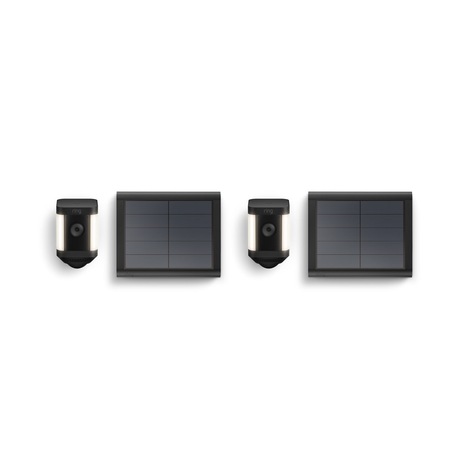 Negro:2-Pack Spotlight Cam Plus Solar