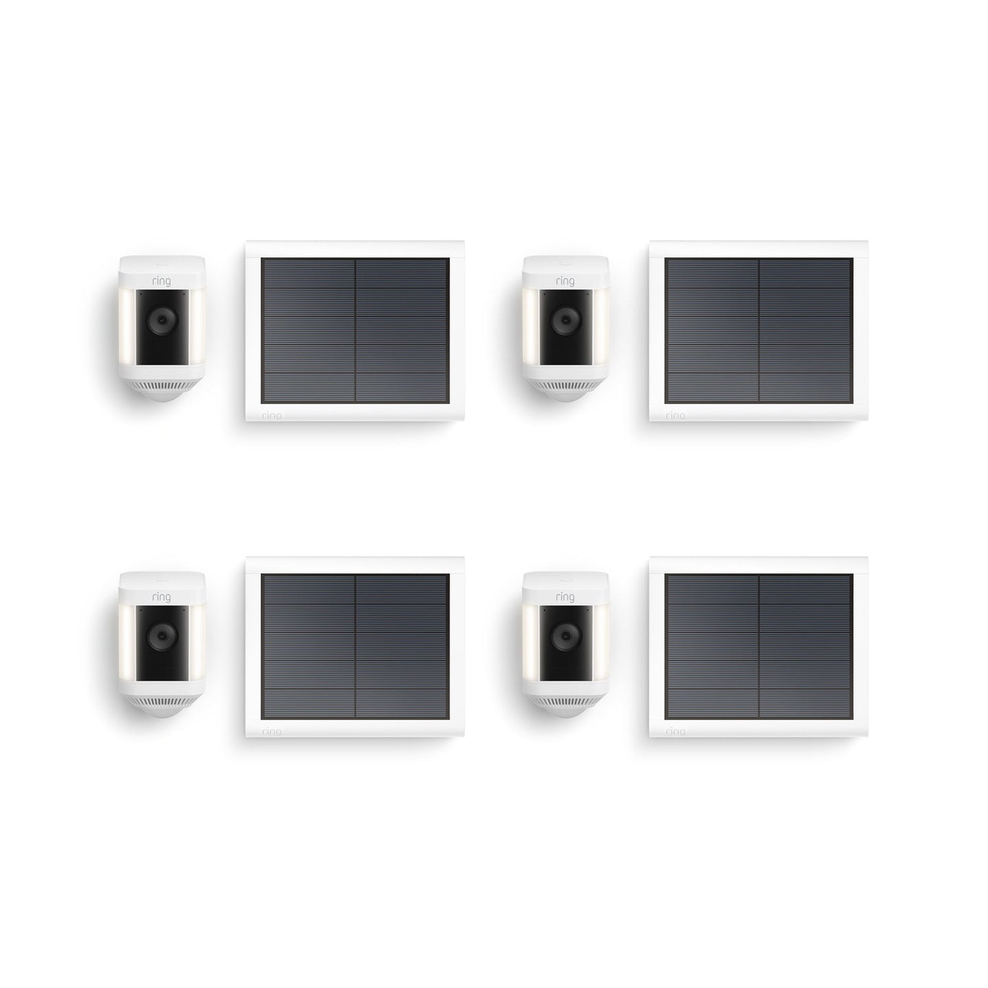 Blanco:4-Pack Spotlight Cam Plus Solar