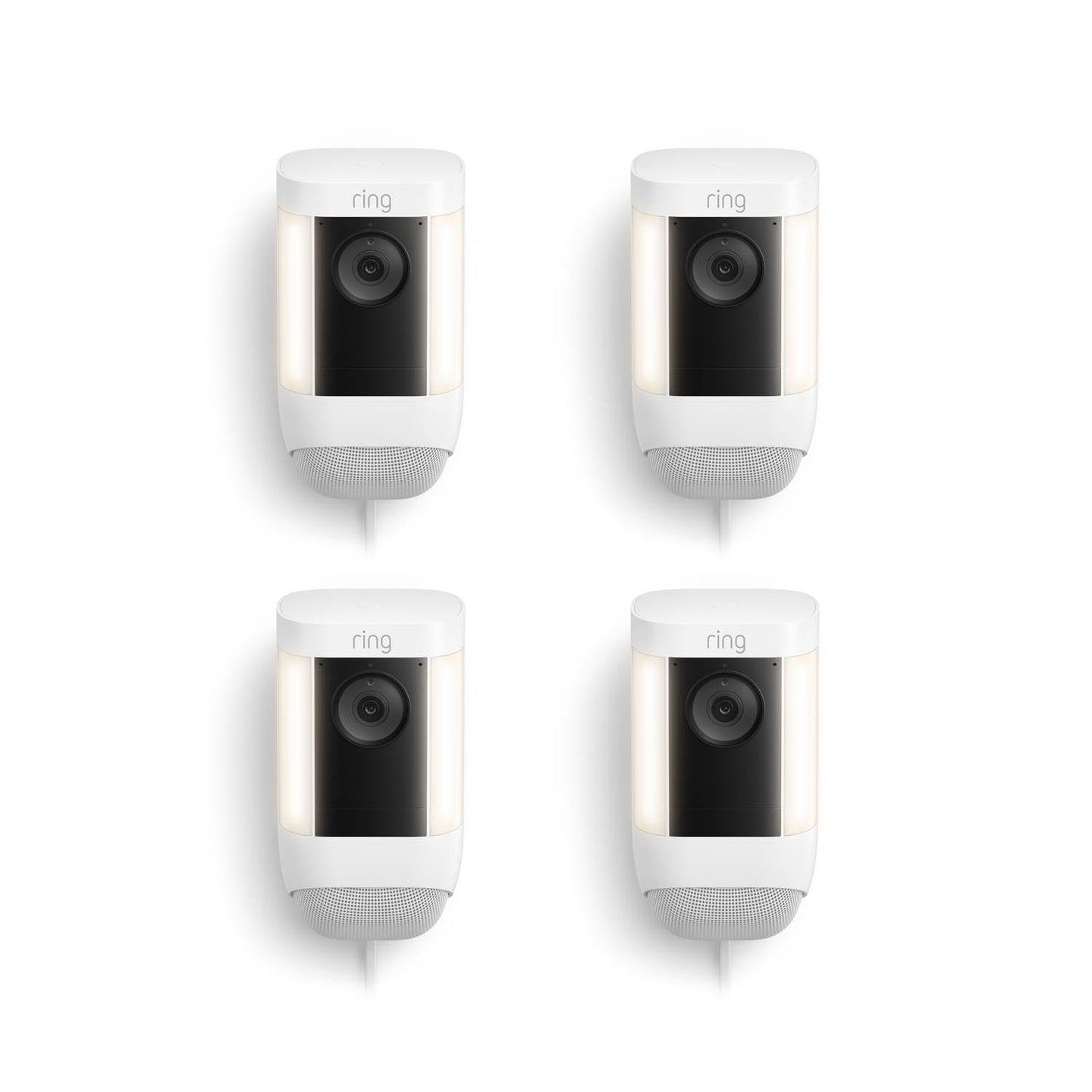 Blanco:4-Pack Spotlight Cam Pro Plug-In
