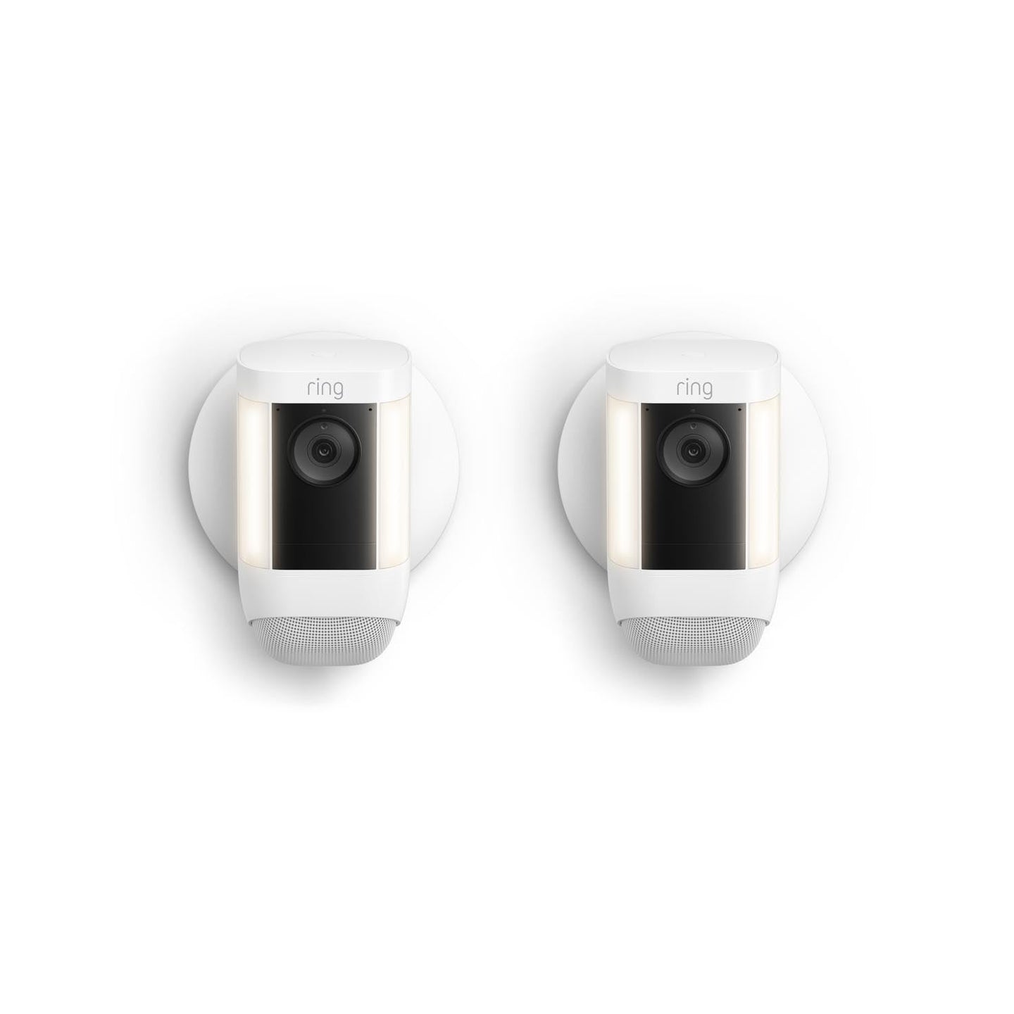 Blanco:2-Pack Spotlight Cam Pro Wired