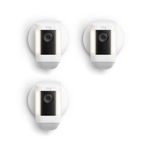 Blanco:3-Pack Spotlight Cam Pro Wired