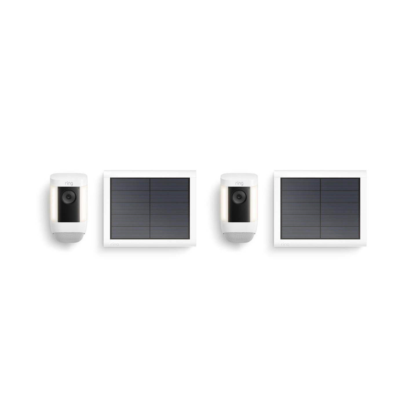 Blanco:2-Pack Spotlight Cam Pro Solar