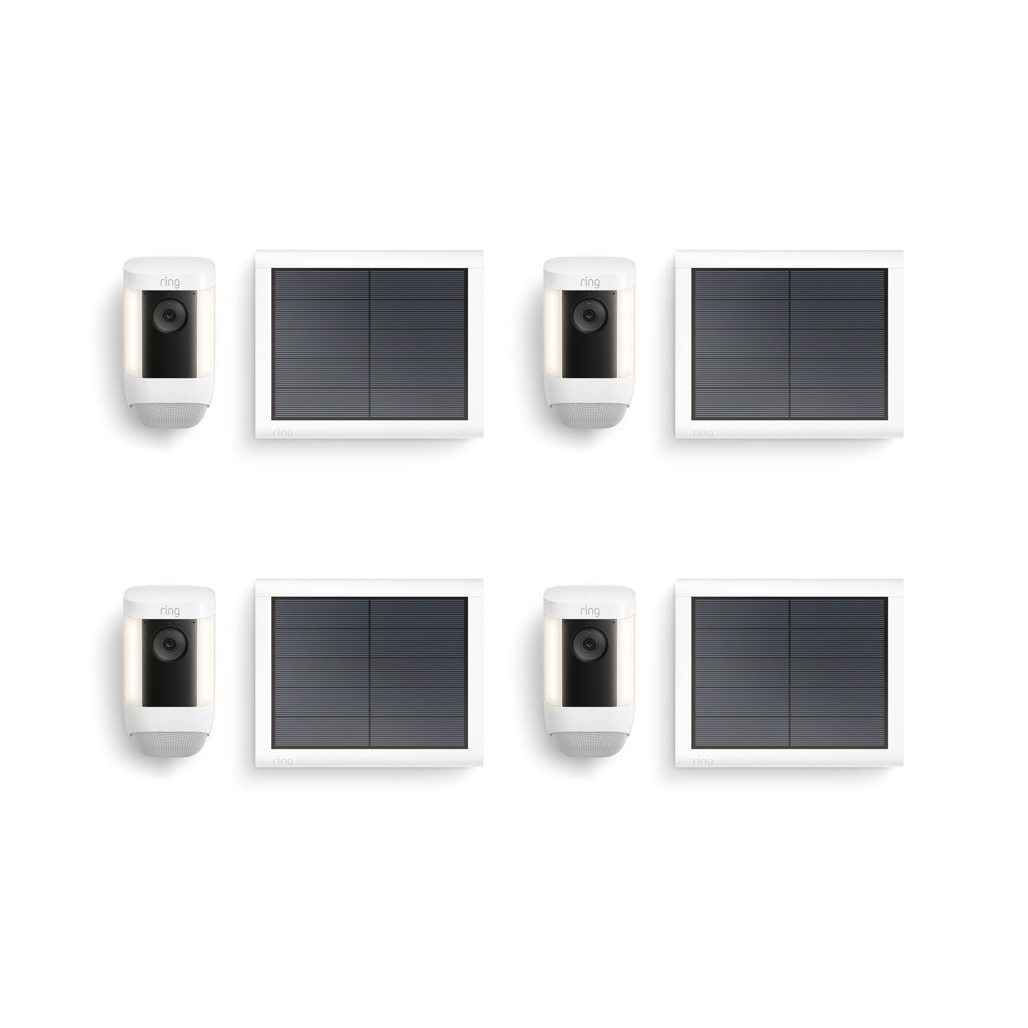 Blanco:4-Pack Spotlight Cam Pro Solar