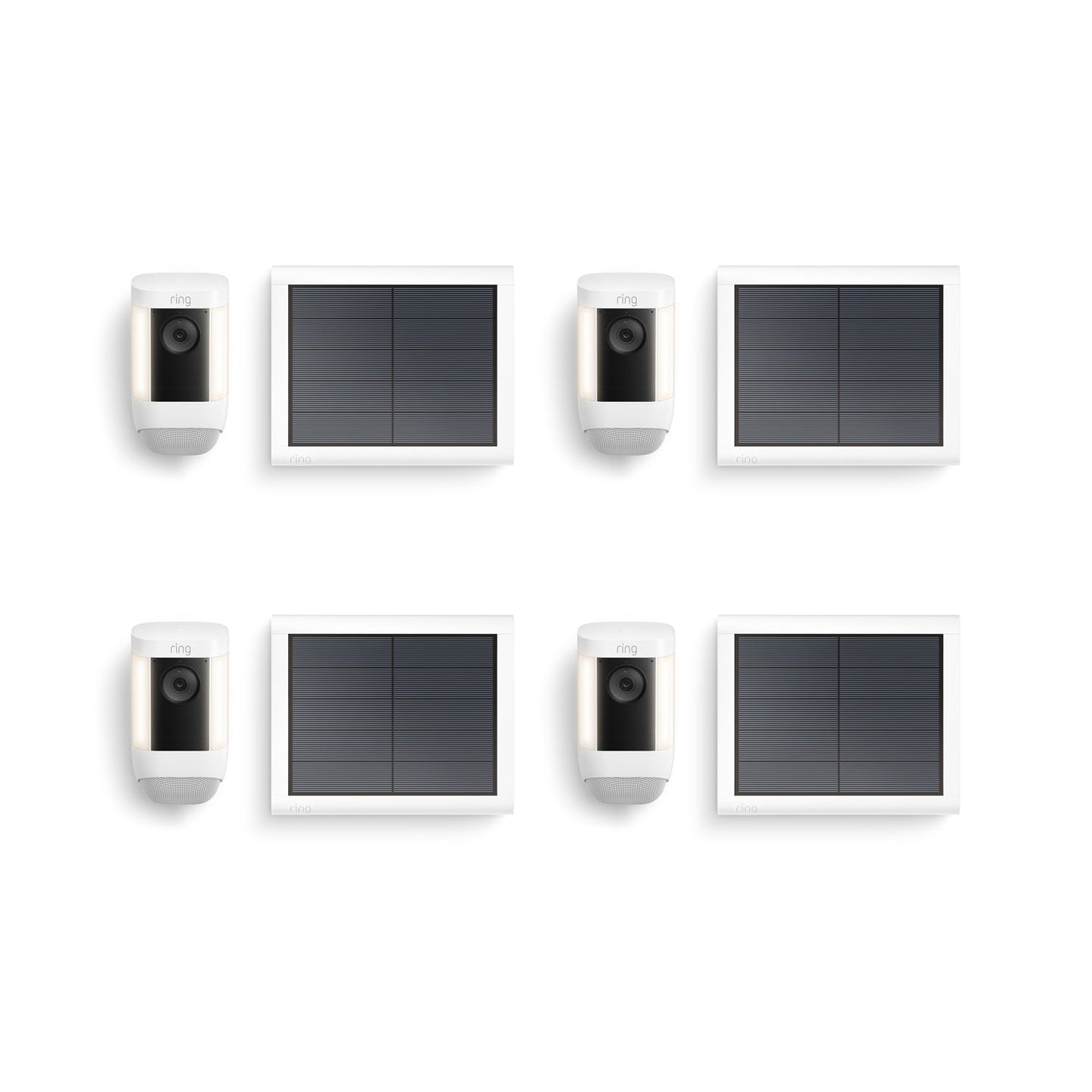 Blanco:4-Pack Spotlight Cam Pro Solar