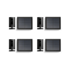 Negro:4-Pack Stick Up Cam Solar