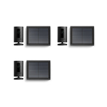 Negro:3-Pack Stick Up Cam Solar