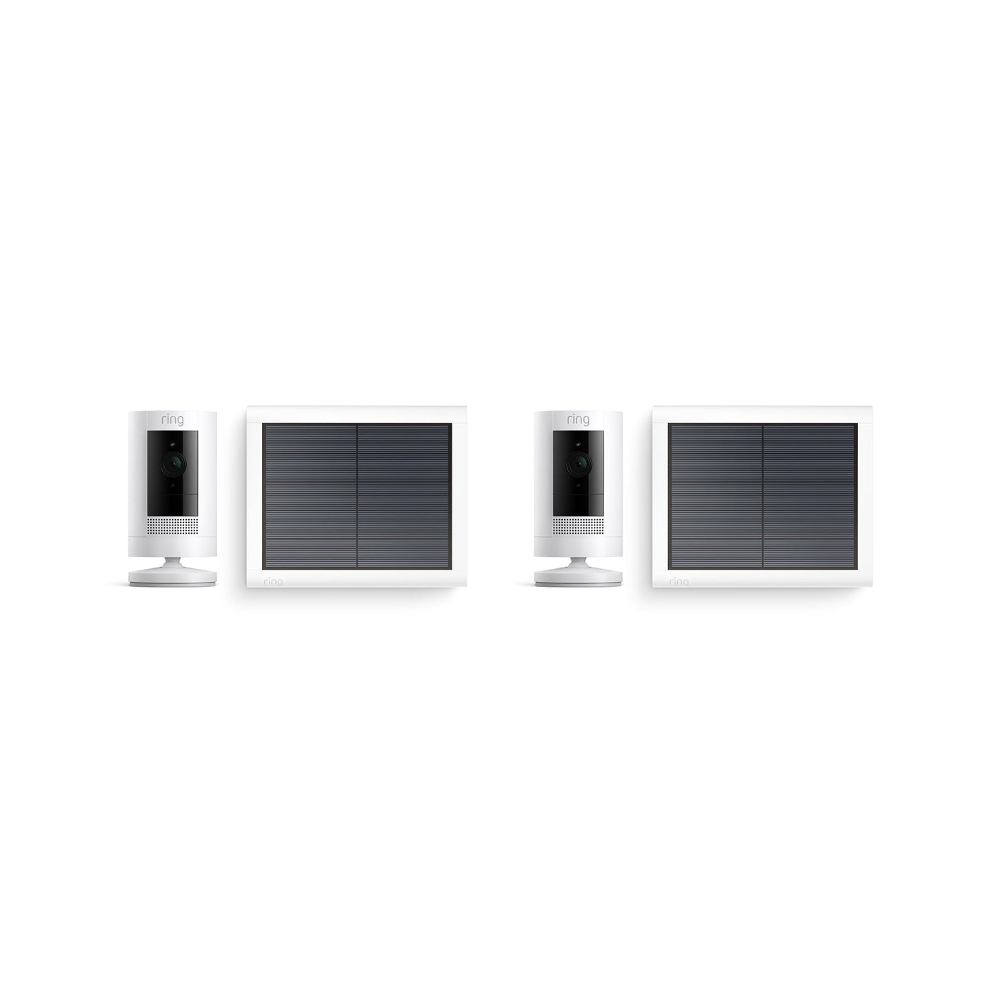 Blanco:2-Pack Stick Up Cam Solar