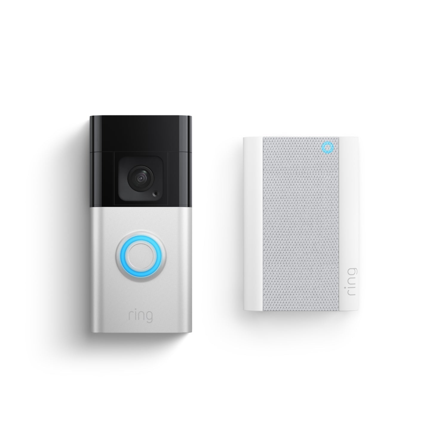 Níquel satinado:Battery Video Doorbell Plus + Chime Pro