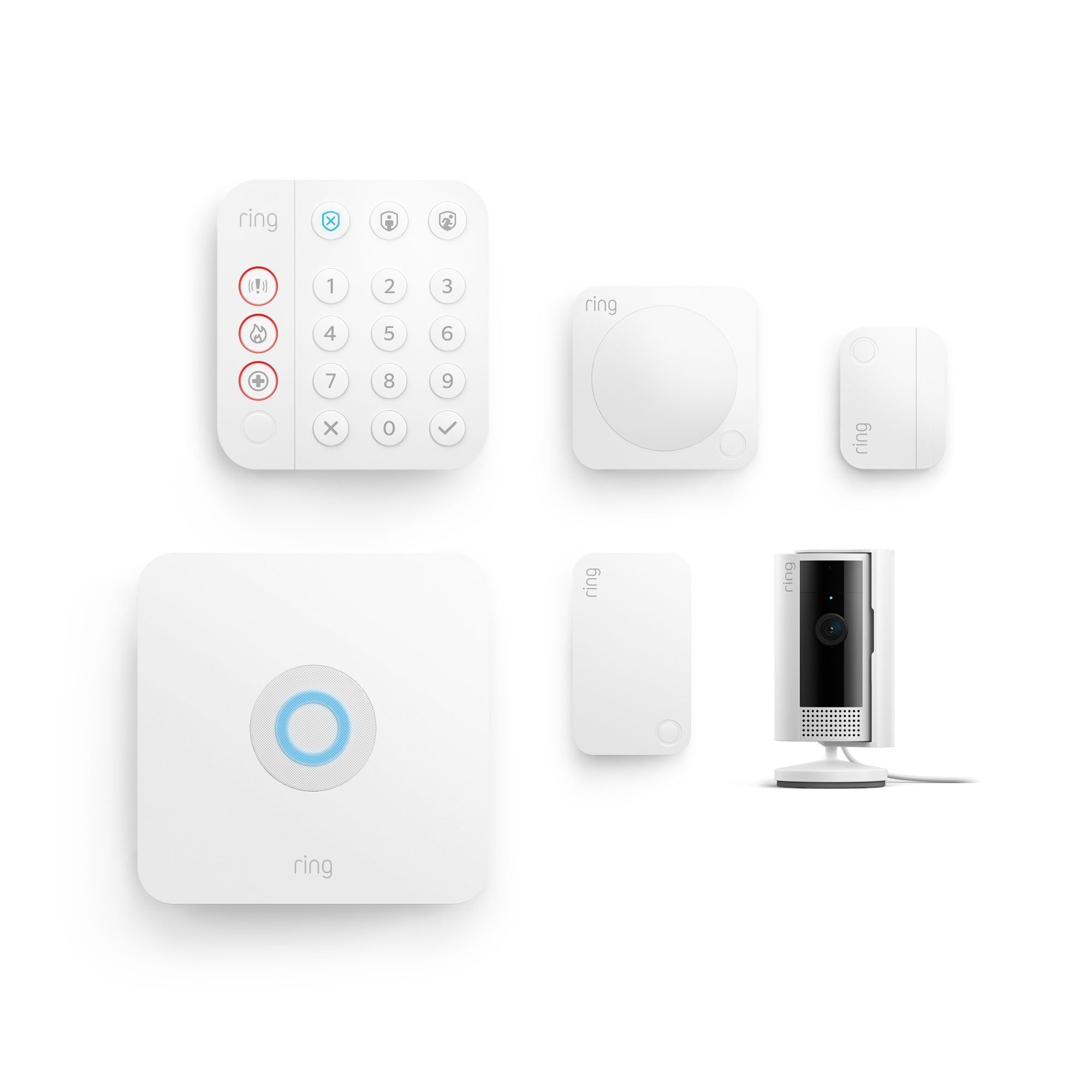 Blanco:Kit de Ring Alarm + Indoor Camera - S