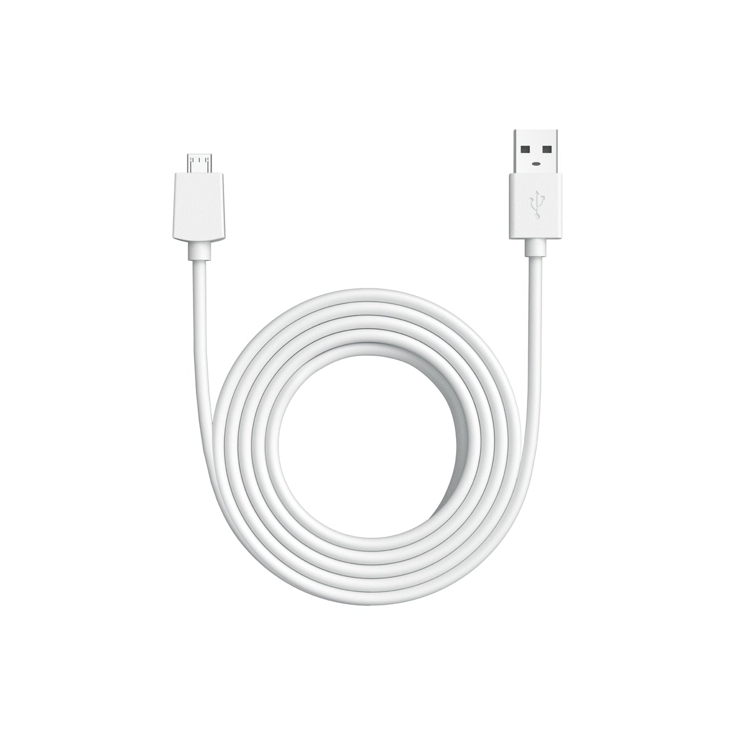 Blanco:Cable de alimentación USB-A a micro-USB de 3 m (Indoor Camera 2.ª gen.)