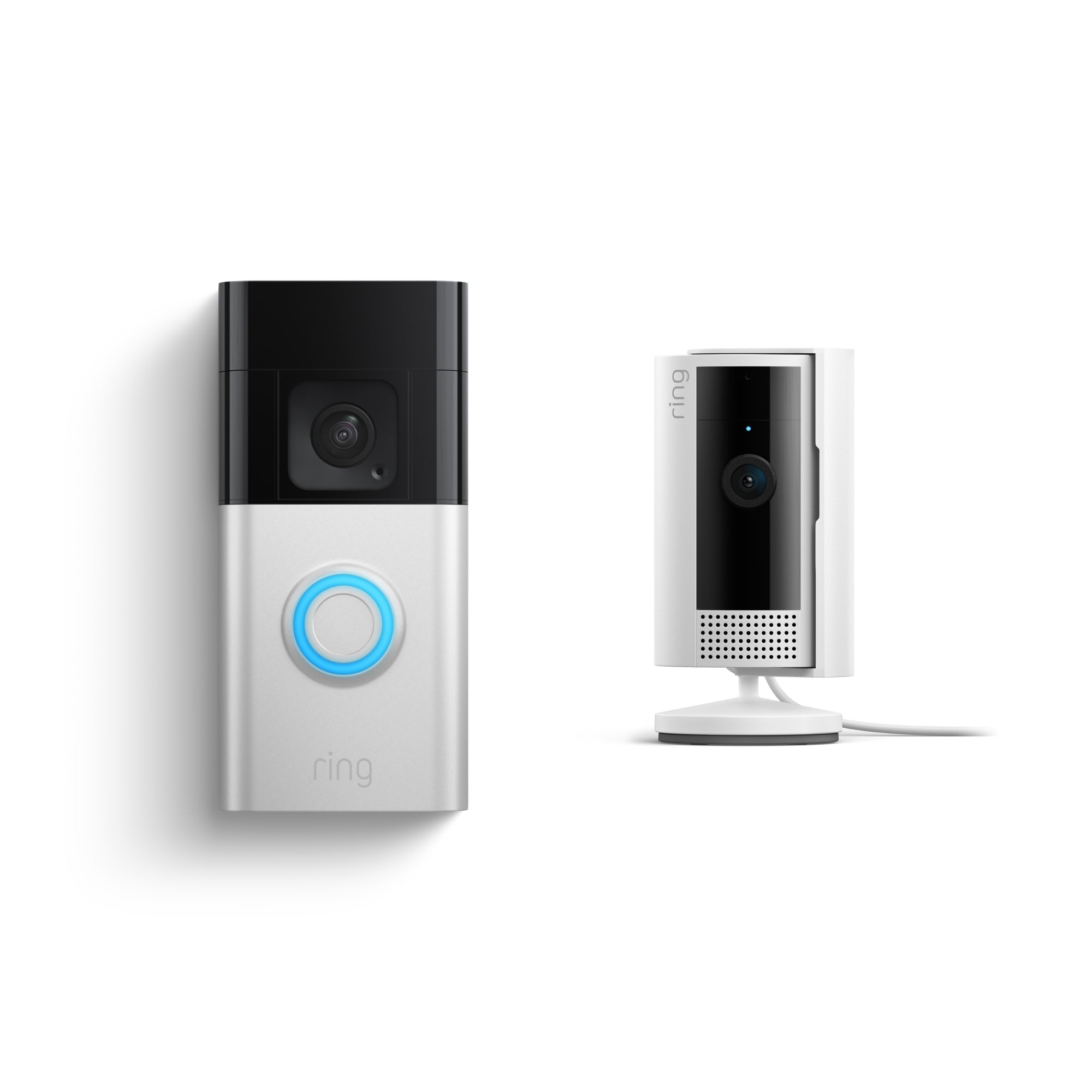 Níquel satinado:Battery Video Doorbell Plus + Indoor Camera (2.ª generación)