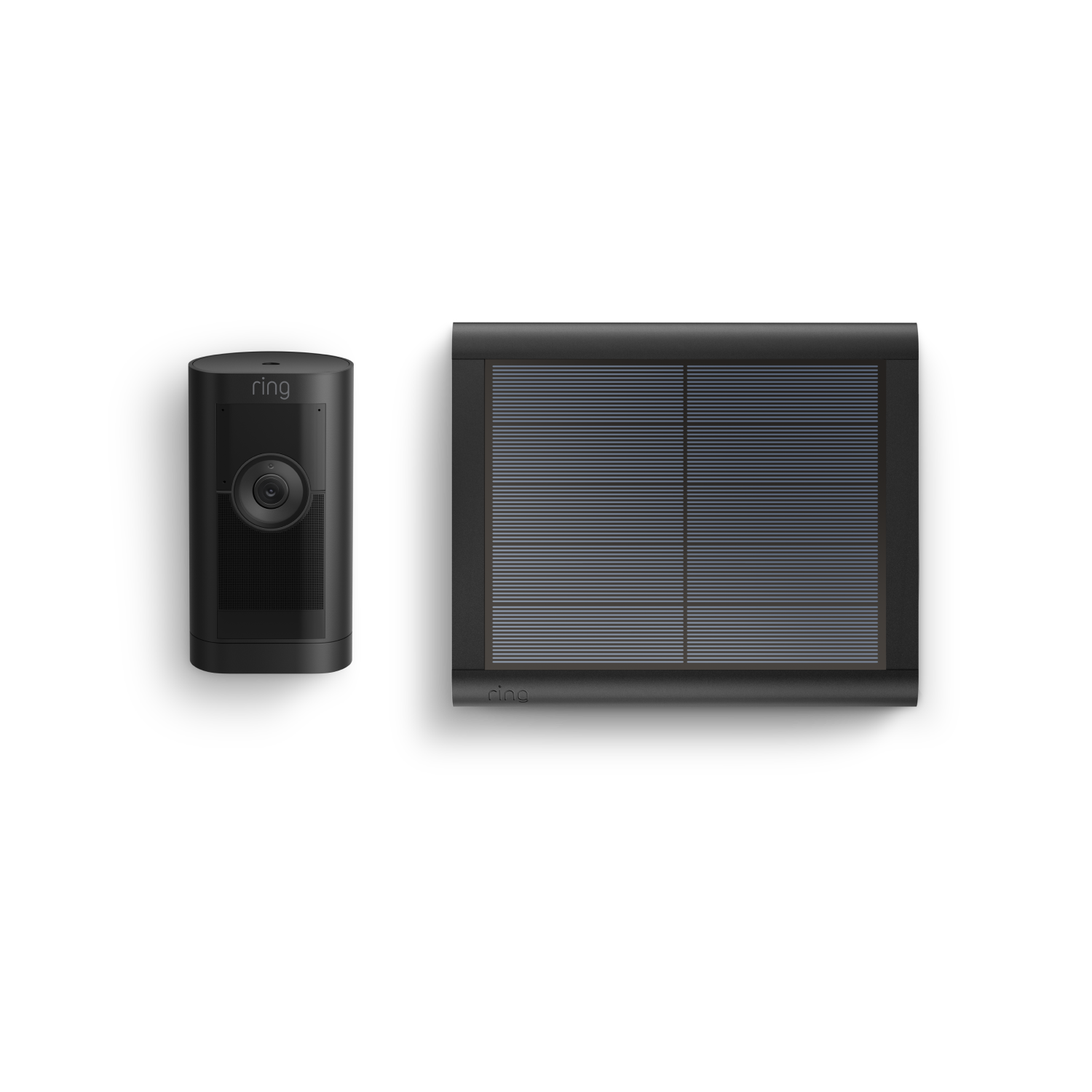Negro:Cámara exterior Pro solar (Stick Up Cam Pro)
